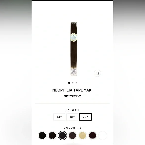 Hair Extensions- remy tape in 22” yaki - Picture 3 of 7